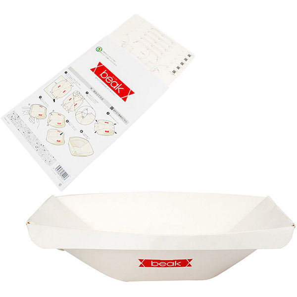 beak 折り紙食器 皿 5枚（封筒入り）×20セット（計100枚）