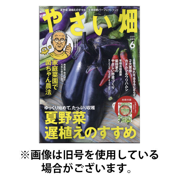 やさい畑 2025/09/03発売号から1年(6冊)(雑誌)（直送品）