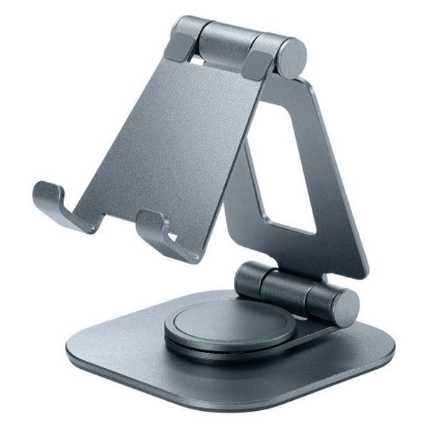 サンワサプライ  スマートフォンスタンド（回転式・アルミ素材） PDA-STN79GY（直送品）