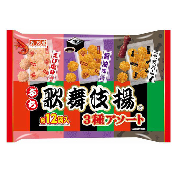 天乃屋 天乃屋ぷち歌舞伎揚アソート 144gx12 4901035702357 1