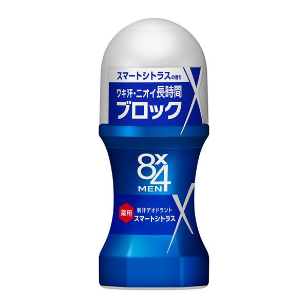 8×4MEN（エイトフォーメン）制汗剤 ロールオン ビッグボール スマートシトラス 60ml 男の汗１日ずーっとニオわせない！