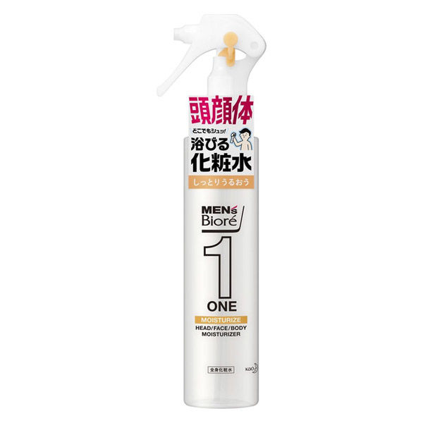 メンズビオレ ONE 髪顔体 全身化粧水スプレー しっとり 本体 150ml 全身のケアこれ１本！