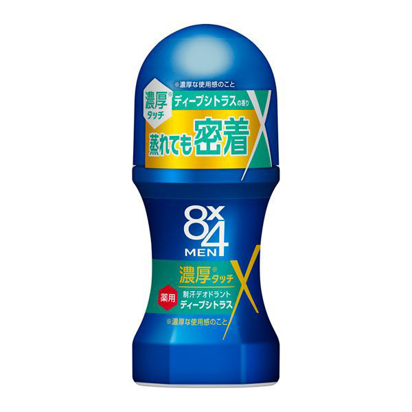 8x4MEN 制汗剤 濃厚ロールオン ディープシトラス 60ml 花王