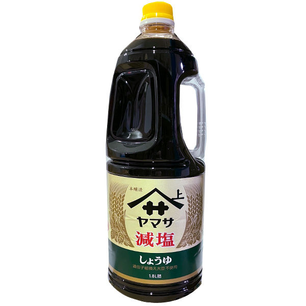 ヤマサ醤油 「業務用」減塩しょうゆ 123991 1.8L×6本（直送品）