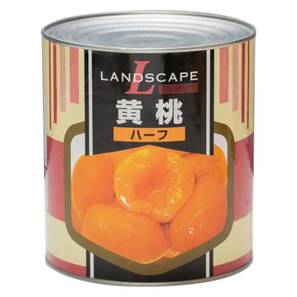 マックストレーディング 「業務用」黄桃(ハーフ) 1号×6缶（直送品）