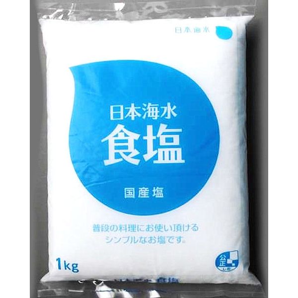 日本海水 「業務用」食塩 1KG×12袋（直送品）