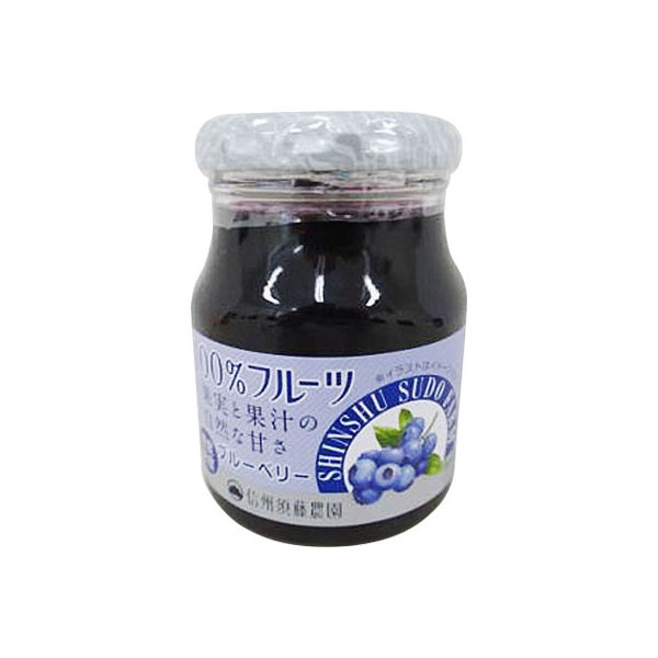 「業務用」 スドージャム 100%フルーツブルーベリー 6本×185G（直送品）