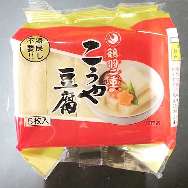 登喜和冷凍食品 「業務用」鶴羽二重高野豆腐 5枚ポリ 77.5G(5枚)×20袋（直送品）