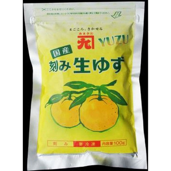 「業務用」 カネク 刻みゆず 5PC×100G（直送品）