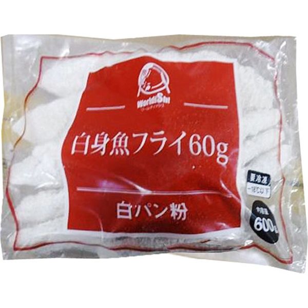 「業務用」 神栄 白身魚フライ60G（白パン粉） 10袋×60G×10個（直送品）