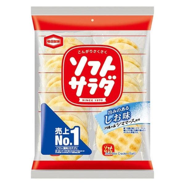 亀田製菓 「業務用」ソフトサラダせんべい 12袋×2枚×10入（直送品）
