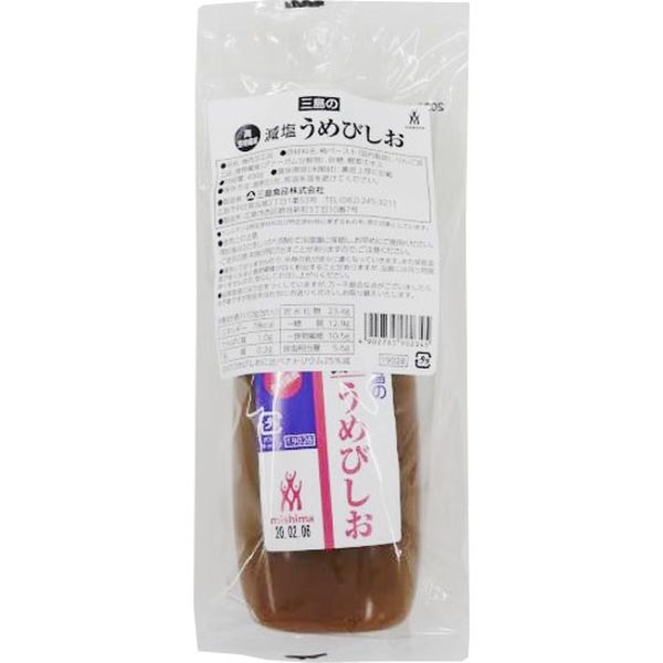 三島食品 「業務用」高食物繊維　減塩うめびしお　5本：490G（直送品）