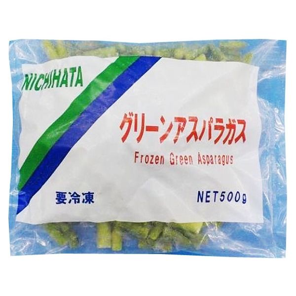 「業務用」 日畑物産 カットグリーンアスパラ（中国産）　20袋：500G（直送品）