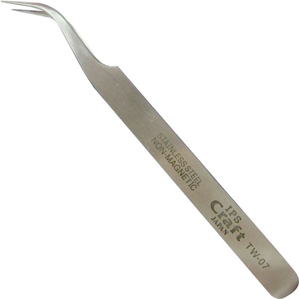 五十嵐プライヤー IPS 超精密ピンセット アングル TW-07 1個（直送品）