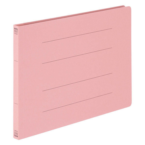 コクヨ アスクル 共同企画 フラットファイル エコノミータイプ A4ヨコ ピンク 1袋（10冊入） オリジナル