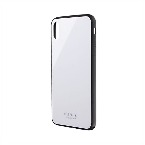iPhone XS Max ケース カバー 背面ガラスシェルケース SHELL GLASS アイフォンxsマックス ホワイト（直送品）