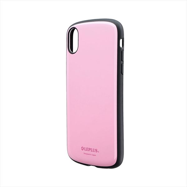 iPhone XR ケース カバー 耐衝撃薄型ハイブリッドケース 「PALLET Slim」  軽量設計 ピンク（直送品）