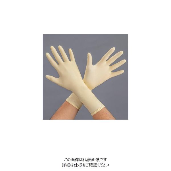 エスコ [L/290mm]手袋(クリーンルーム用・ラテックスゴム/100枚) EA354BS-13A 1セット(200枚:100枚×2袋)（直送品）