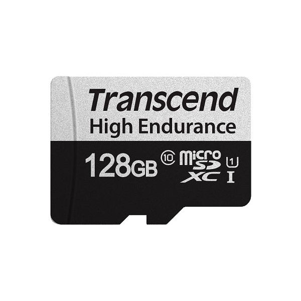 トランセンド 128GB microSD w/ adapter U1 High Endurance TS128GUSD350V 1個（直送品）