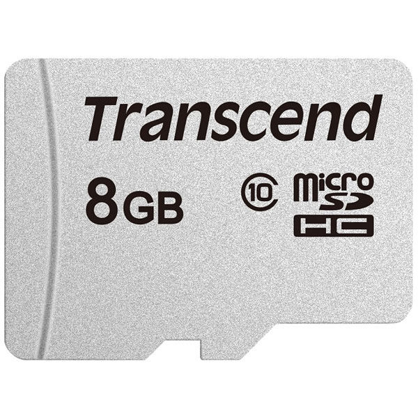 トランセンド 8GB microSDHCカード without Adapter Class10 TLC TS8GUSD300S 1個（直送品）