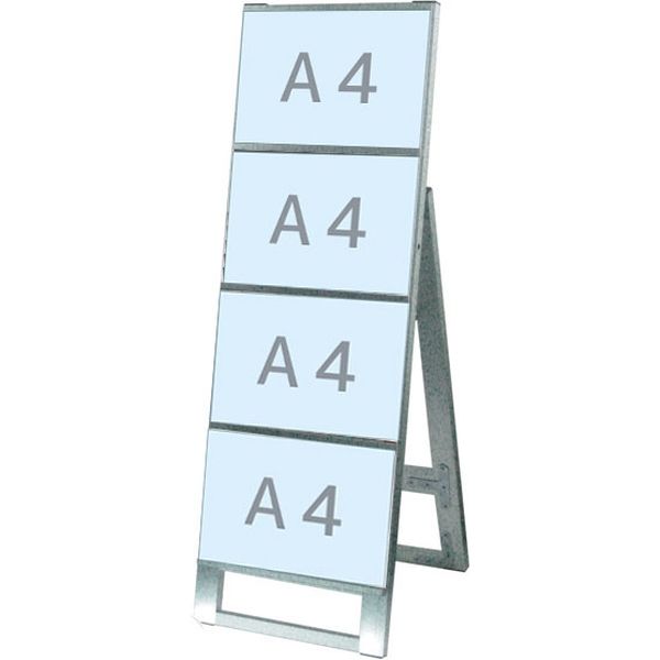 常磐精工 カードケーススタンド看板 A4横4片面 CCSK-A4Y4K 1台（直送品）