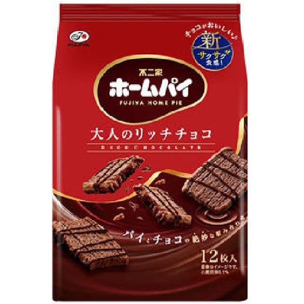 ホームパイ（大人のリッチチョコ）スタンドパック　4902555176758 12マイ×10個 不二家（直送品）