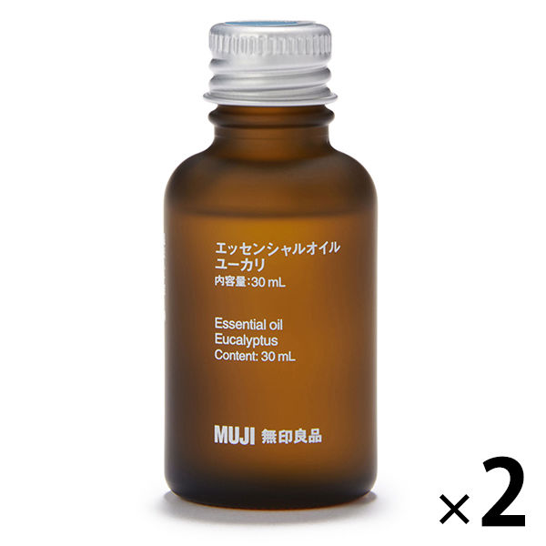 無印良品 エッセンシャルオイル ユーカリ 30mL 2個 良品計画 - アスクル