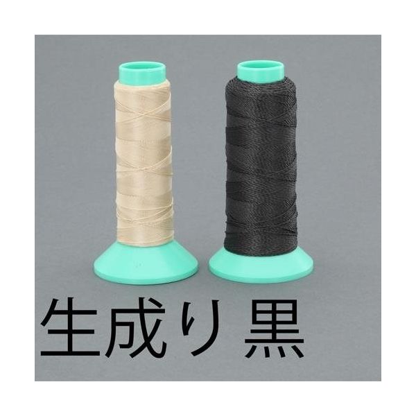 エスコ #0000x50m 縫糸(ベクトラン製/生成) EA628AZ-9 1セット(2個:1個×2本)（直送品）