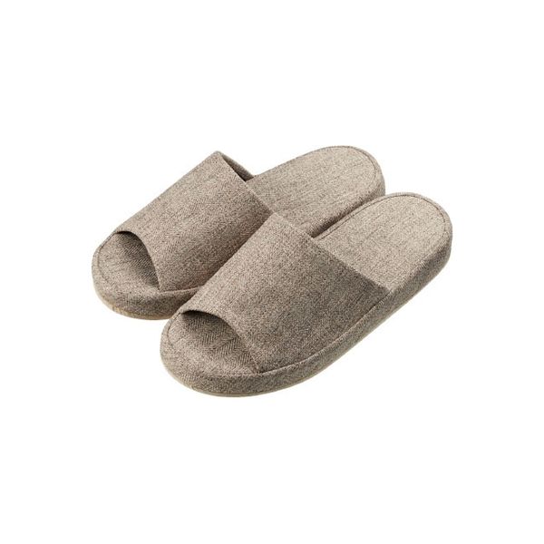 オーミケンシ 低反発軽量スリッパ ベージュ 4527 1足（直送品）