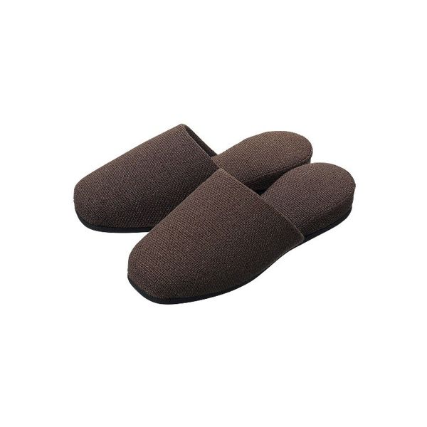 オーミケンシ メランジスリッパ　ダークブラウン5202　1足（直送品）