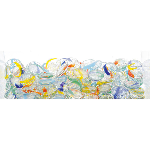 松野工業 日本製 おはじき ガラス マーブルハジキ サイズ:Ф1.7～1.9cm B1316 1袋（500粒入）（直送品）