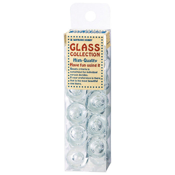 松野工業 日本製 ビー玉 ガラス玉 バブルマーブルクリアー BS1038 １セット（240粒：20粒×12）（直送品）