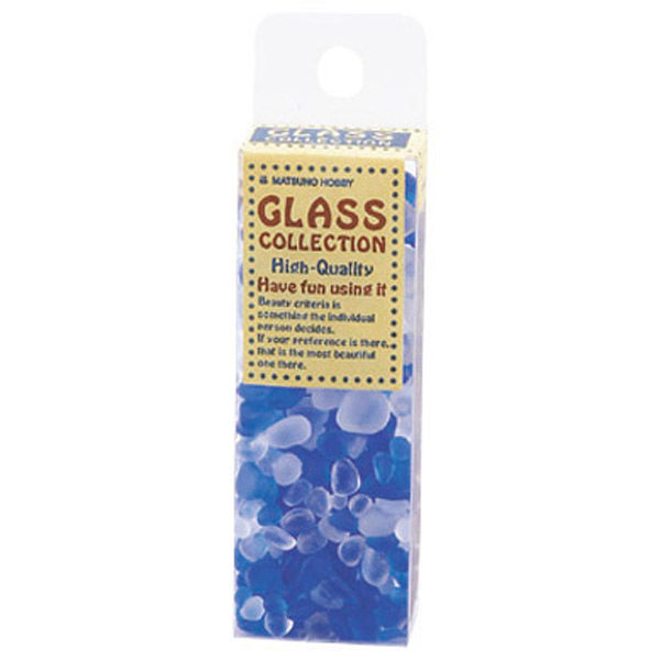 松野工業 日本製 ビー玉 ガラス玉 フロストグラスボール コバルト クリアー GS1074 １セット（約960ｇ：約80ｇ×12）（直送品）