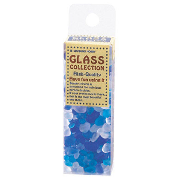 松野工業 日本製 ビー玉 ガラス玉 フロストグラスボール ブルー コバルトクリアー GS1079 １セット（約960ｇ：約80ｇ×12）（直送品）