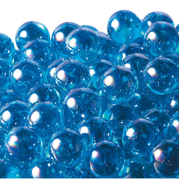松野工業 日本製 ビー玉 ガラス玉 17mm オーロラカラーマーブルブルー O1289 1袋（260粒入）（直送品）