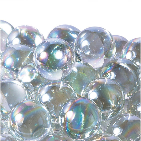 松野工業 日本製 ビー玉 ガラス玉 25mm オーロラクリアーマーブルクリアー O1291 1袋（50粒入）（直送品）