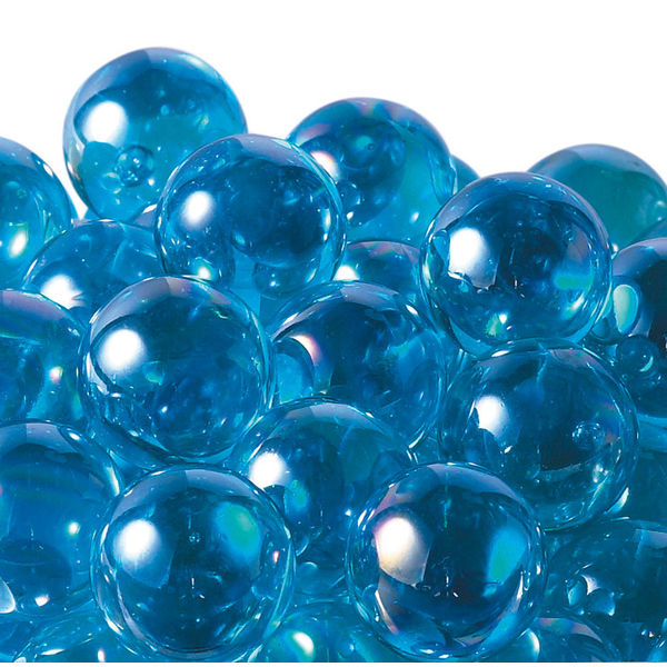 松野工業 日本製 ビー玉 ガラス玉 25mm オーロラカラーマーブルブルー O1295 1袋（50粒入）（直送品）