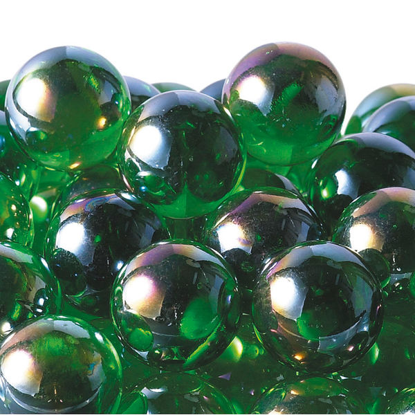 松野工業 日本製 ビー玉 ガラス玉 25mm オーロラカラーマーブルグリーン O1296 1袋（50粒入）（直送品）