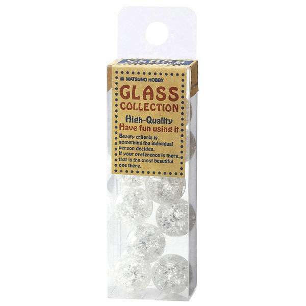 松野工業 日本製 ビー玉 ガラス玉 15mm フラッシュマーブルクリアー TS1472 １セット（120粒：10×12）（直送品）