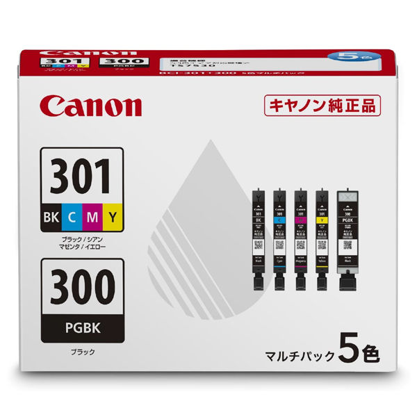 キヤノン（Canon） 純正インク BCI-301+300/5MP 1パック（5色入 