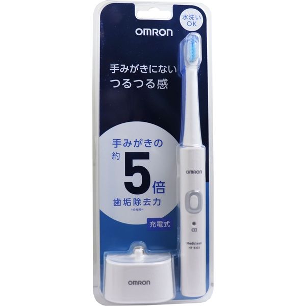オムロン 音波式電動歯ブラシ HT-B303-W ホワイト 1台入×2セット