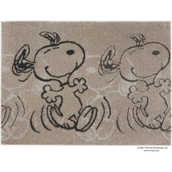 スミノエ PEANUTS サパータイムラグ 185×185cm ホワイト 4549781265537 1枚（直送品）