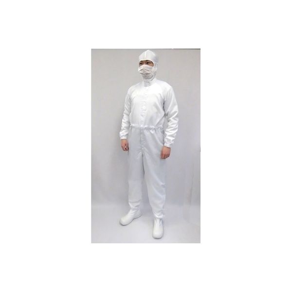 CJ1555-1-5L　ホワイト　クリーンスーツ（男女兼用）　1枚 ガードナー（取寄品）