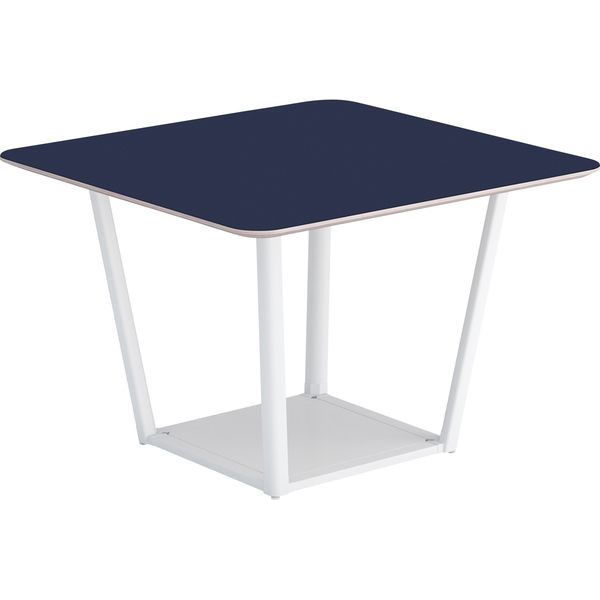 【組立設置込】コクヨ リージョン 会議テーブル 正方形 リノリウム 幅1050×奥行1050×高さ724mm チャコール×ホワイト 1台（直送品）