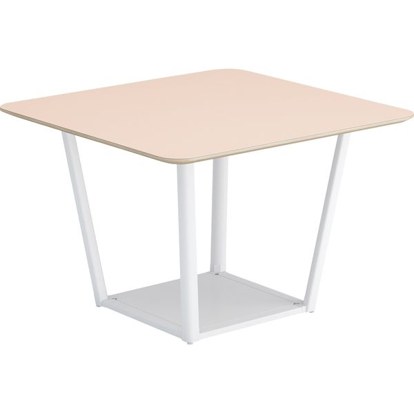 【組立設置込】コクヨ リージョン 会議テーブル 正方形 リノリウム 幅1050×奥行1050×高さ724mm パウダー×ホワイト 1台（直送品）
