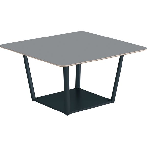 【組立設置込】コクヨ リージョン 会議テーブル 正方形 リノリウム 幅1200×奥行1200×高さ624mm アッシュ×ブラック 1台（直送品）