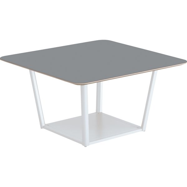 【組立設置込】コクヨ リージョン 会議テーブル 正方形 リノリウム 幅1200×奥行1200×高さ624mm アッシュ×ホワイト 1台（直送品）