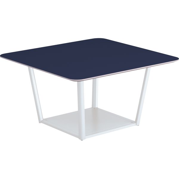 【組立設置込】コクヨ リージョン 会議テーブル 正方形 リノリウム 幅1200×奥行1200×高さ624mm チャコール×ホワイト 1台（直送品）