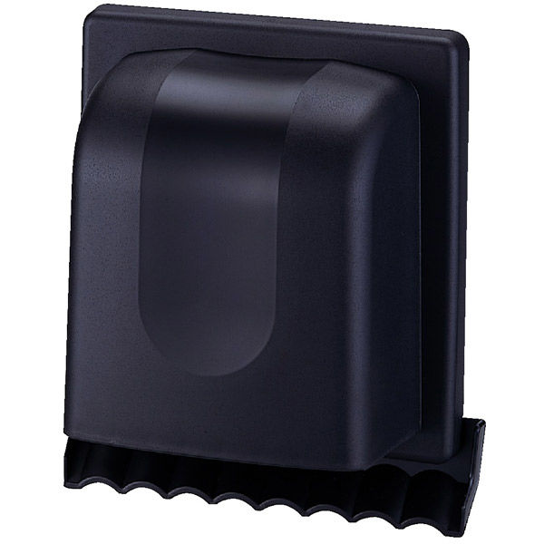 高須産業 パイプフード 樹脂製角型φ150 ブラック WP-150K 1セット(6個入)（直送品）