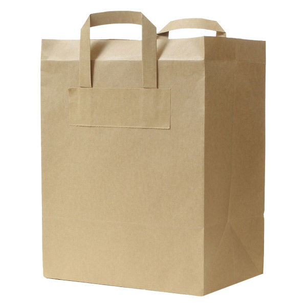 パックタケヤマ フォールドバッグ2212茶無地 XZV69994 1箱(200枚入)（直送品）